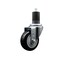 Service Caster 3.5'' Black Poly Wheel Swivel 1-5/8'' Expanding Stem Caster SCC-EX20S3514-PPUB-BLK-158 - alternate 1